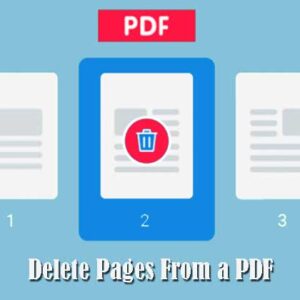 delete pages from a pdf