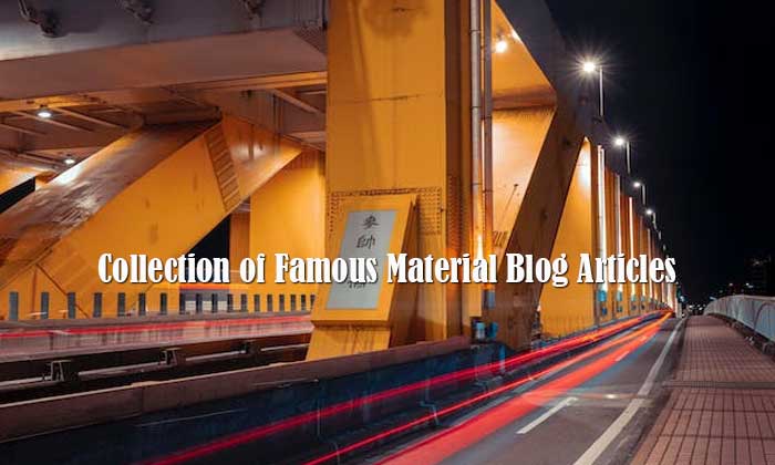 collection of famous material blog articles