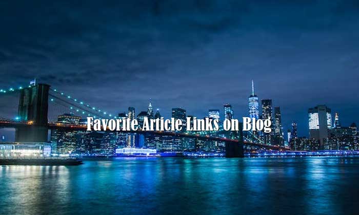 favorite article links on blog