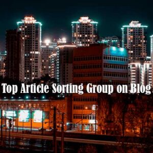 top article sorting group on blog